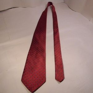 Brooks Basics Maroon/Blue/White 100% Silk Tie USA